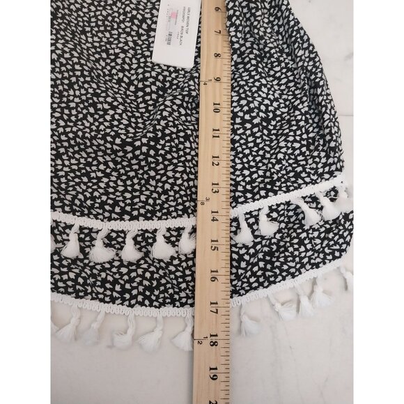 NWT Mini Molly Girls Black Bird Spaghetti Strap Camisole Shirt Sz 12/14 - Picture 8 of 10